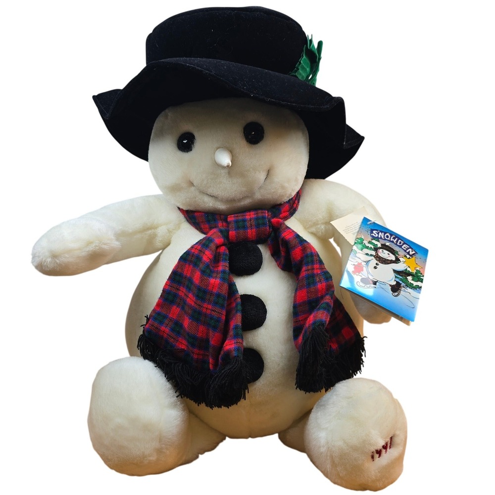 Vintage 1997 Snowden Plush Snowman 22" Commonwealth Daytons
